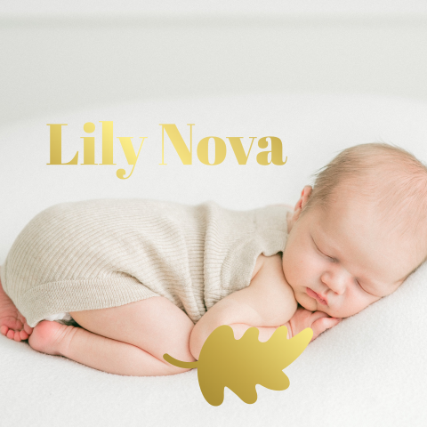 Vierkant doopsuiker labeltje zonder gaatje foto | 16 stuks